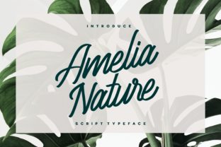 Amelia Nature: A Script Font for Editorial Elegance