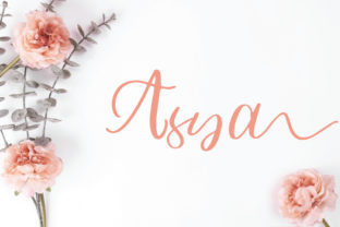 Asya: A Script Font for Elegant Editorial Design