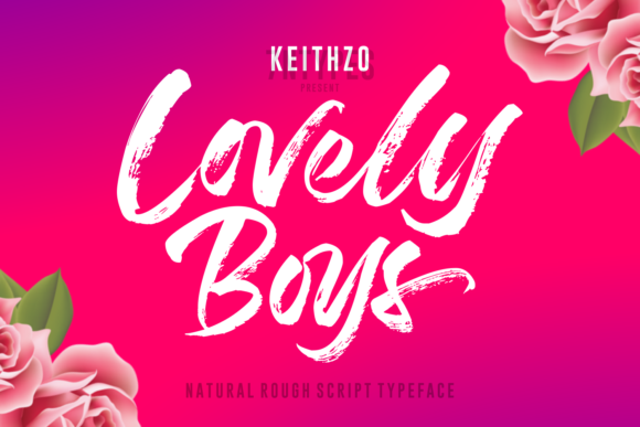 Beautiful Typography with Lovely Boys