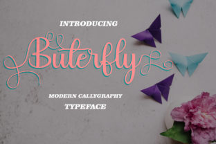 Buterfly: A Script Handwritten Font for Natural Branding