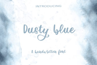 Dusty Blue: A Script Font for Editorial Elegance