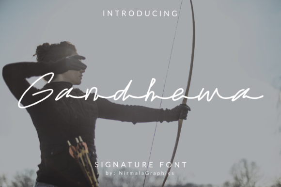 Gandhewa: A Script Handwritten Font for Editorial Design and Branding