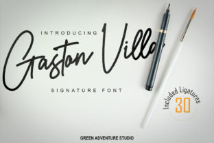 Gaston Villa Script Font for Creative Crafters and Designers