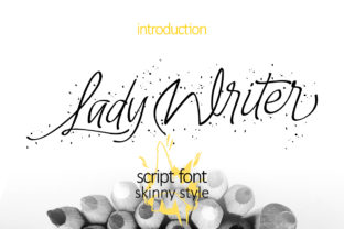Lady Writer Skinny: A Script Font for Modern Web Design