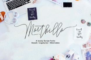 Marthilla: A Script Handwritten Font for Creative Product Design