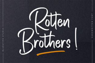 Rotten Brothers: A Script Font That Breathes Life into Handmade Creations