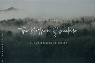 The Barthon: A Script Handwritten Font for Editorial Branding