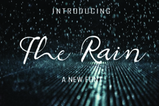 The Rain: A Script Font for Elegance and Versatility in Web Design