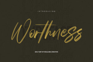 Worthness: A Script Font for Modern Editorial Elegance